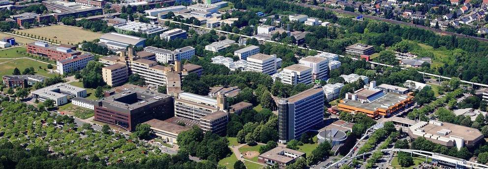 Aerial view of the campus Aerial view of the North Campus